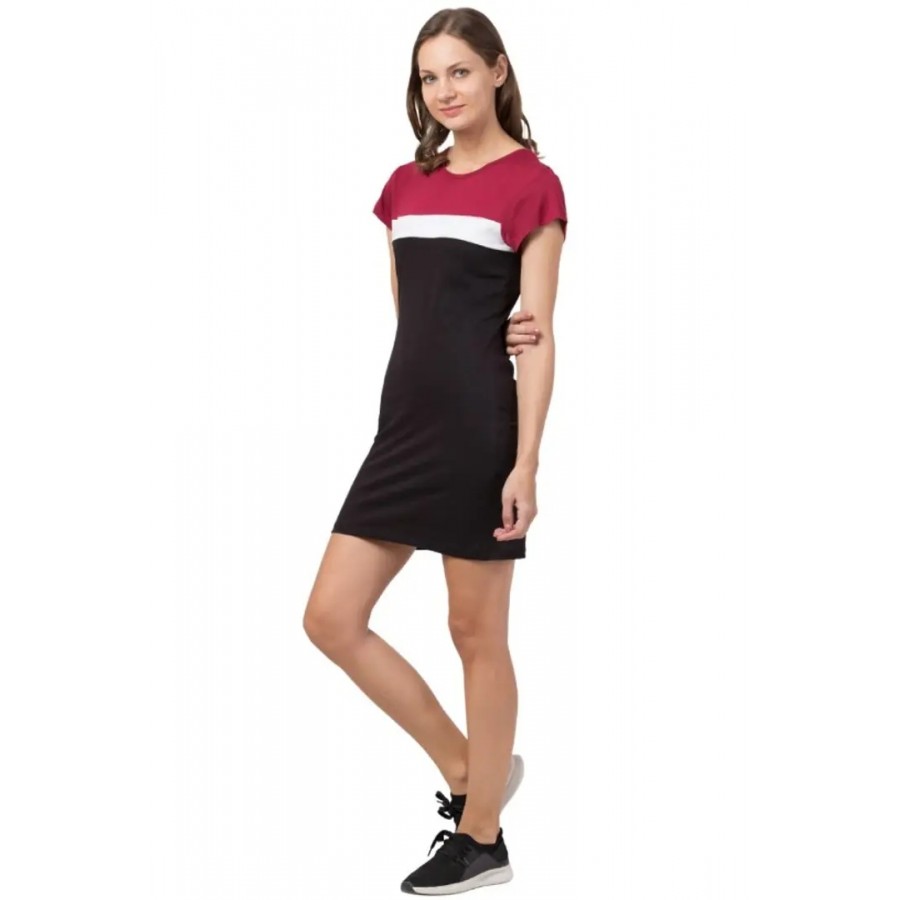 Short Sleeve Round Neck Women Dress