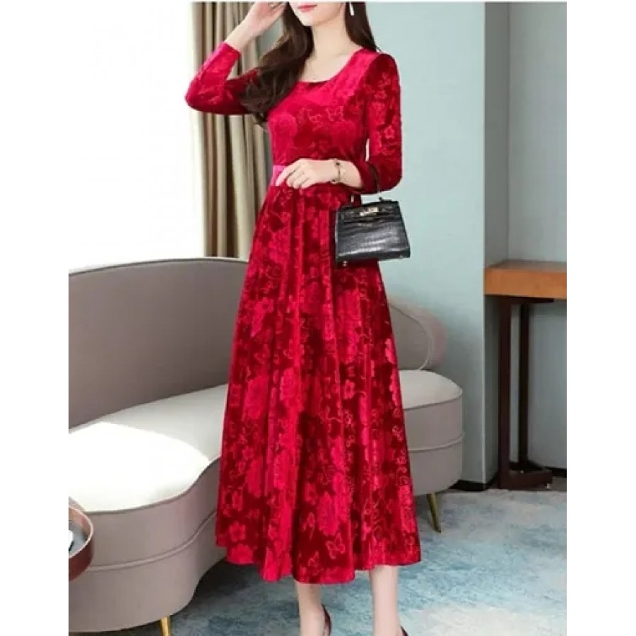 Stylish Red Velvet Dresses For Women