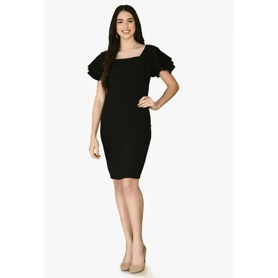 Women Bodycon Black Dress