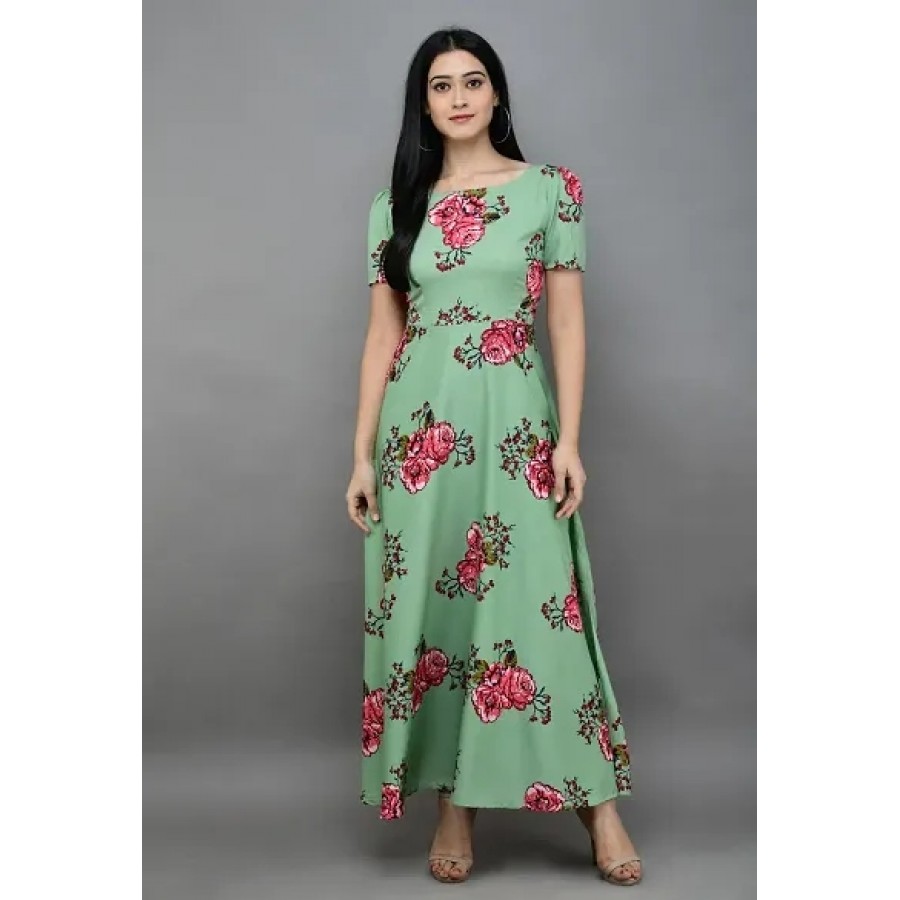 Women's Half Sleeve Maxi Dress