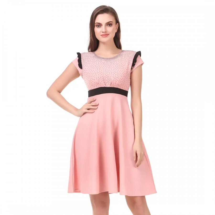 Women's Midi Length cotton Spandex Dresses