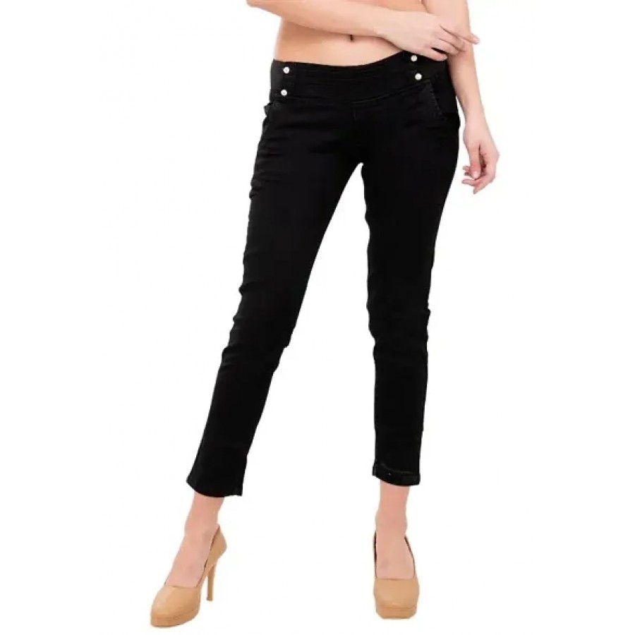 Black 4 Pearls Women Jegging