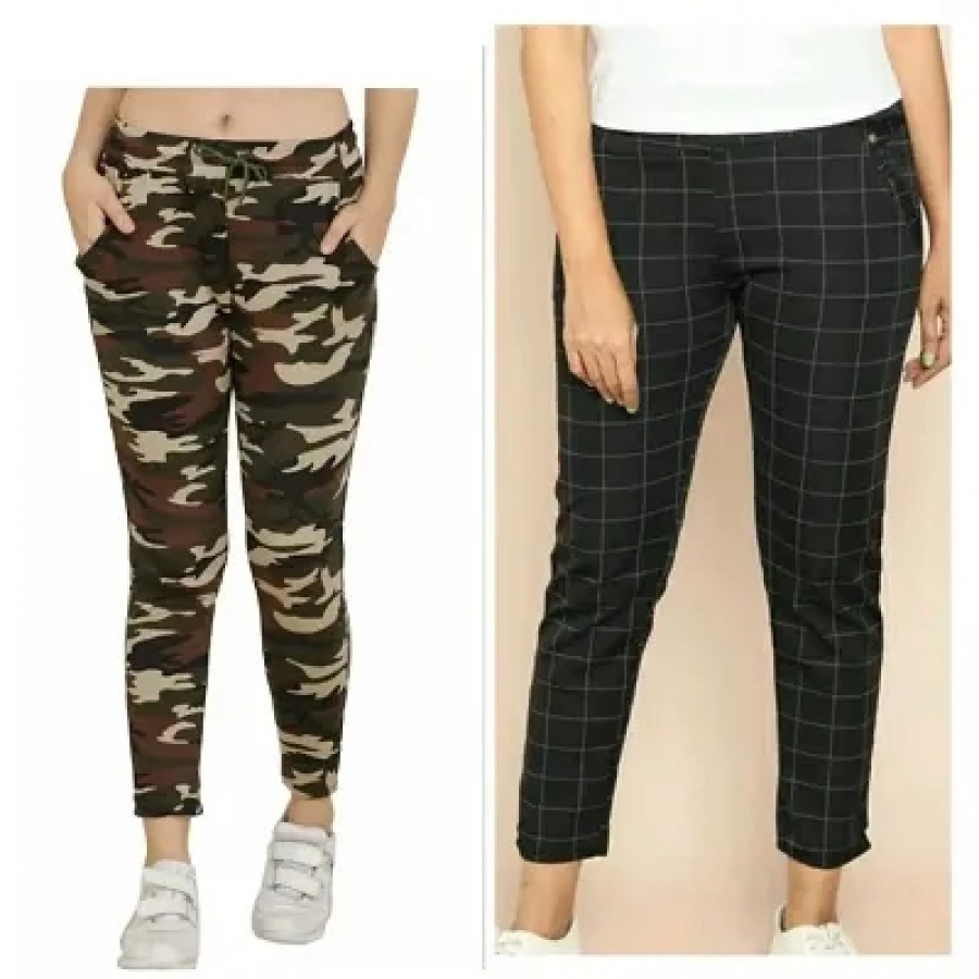 Combo of Women's Check Jeggings