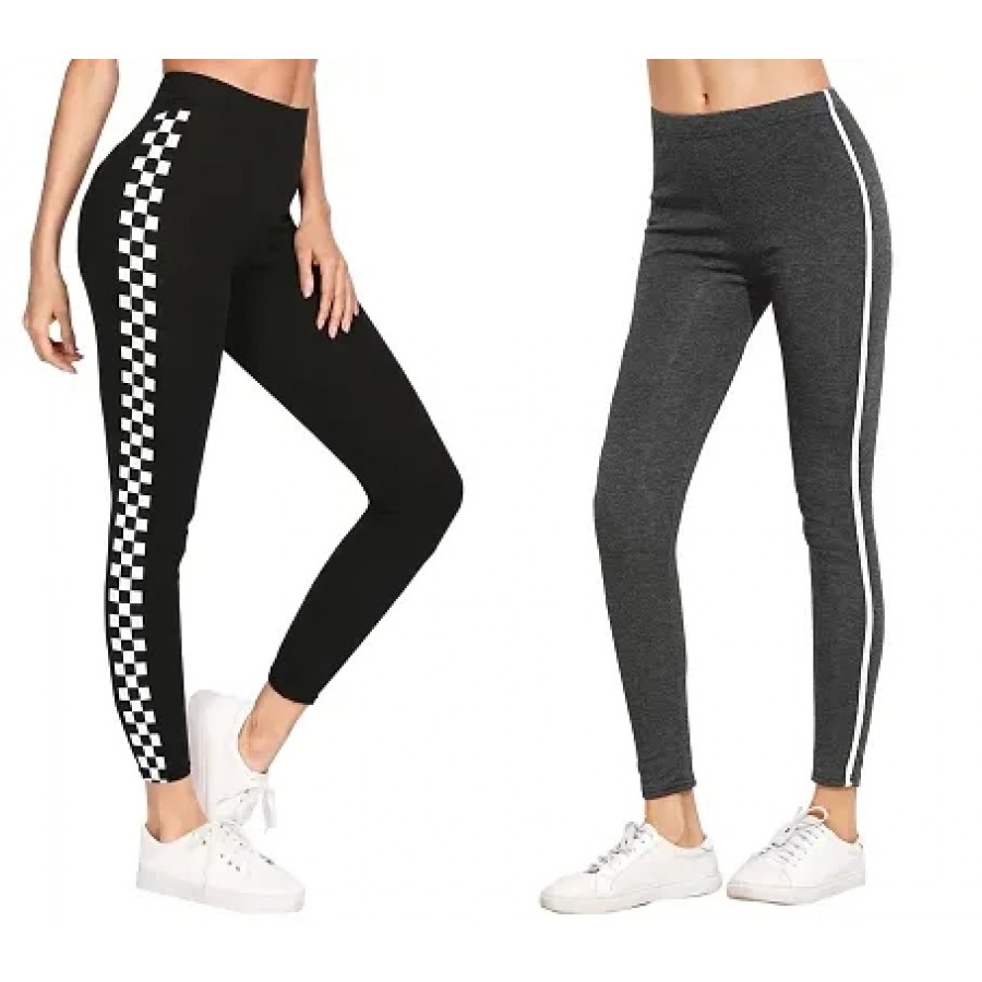 Women's Ankle Length Tight Stretched Jegging Combo Pack of 2