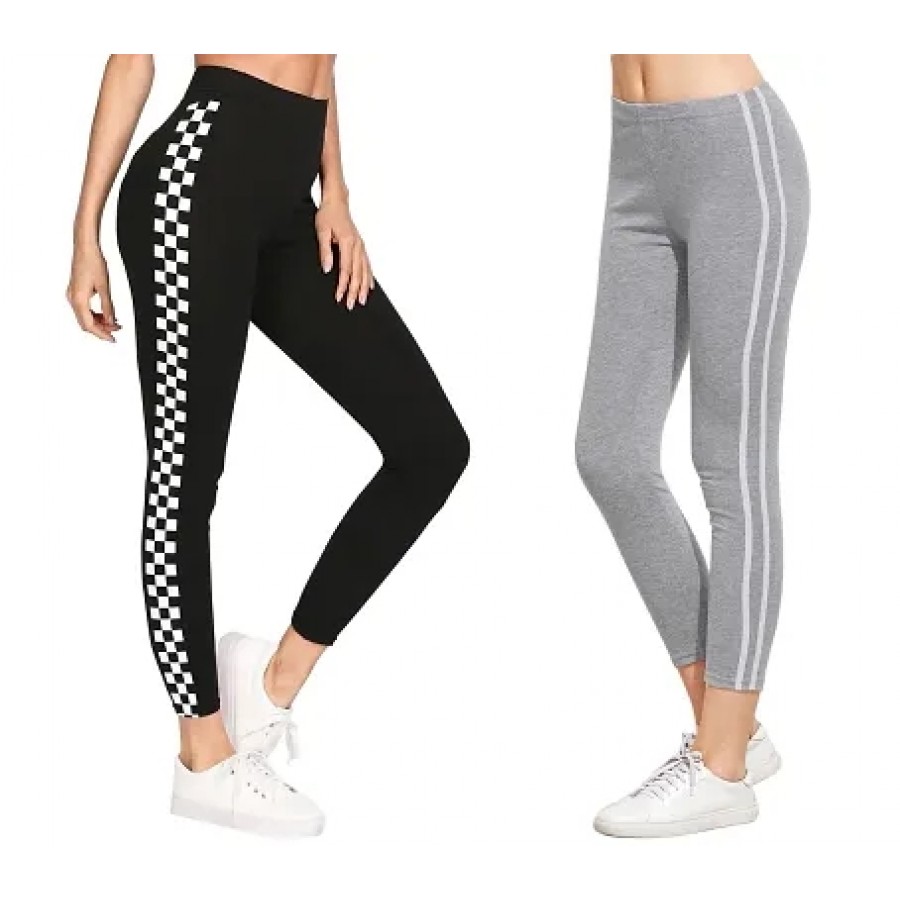 Women's Ankle Length Tight Stretched Jegging Combo Pack of 2