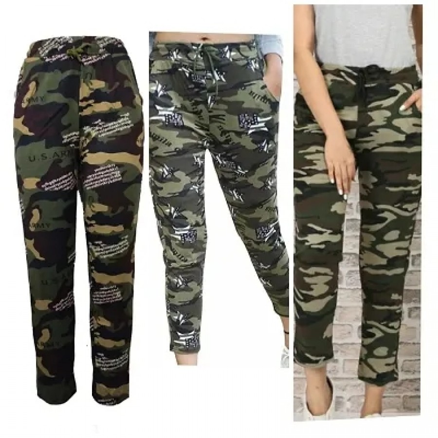 Women's Combo Of 3 camouflage jegging