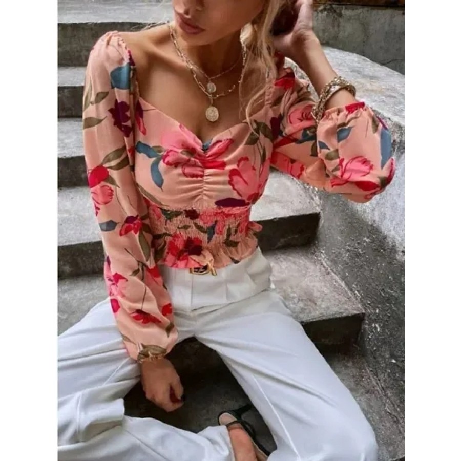 Beautiful Crepe Printed Top For Women