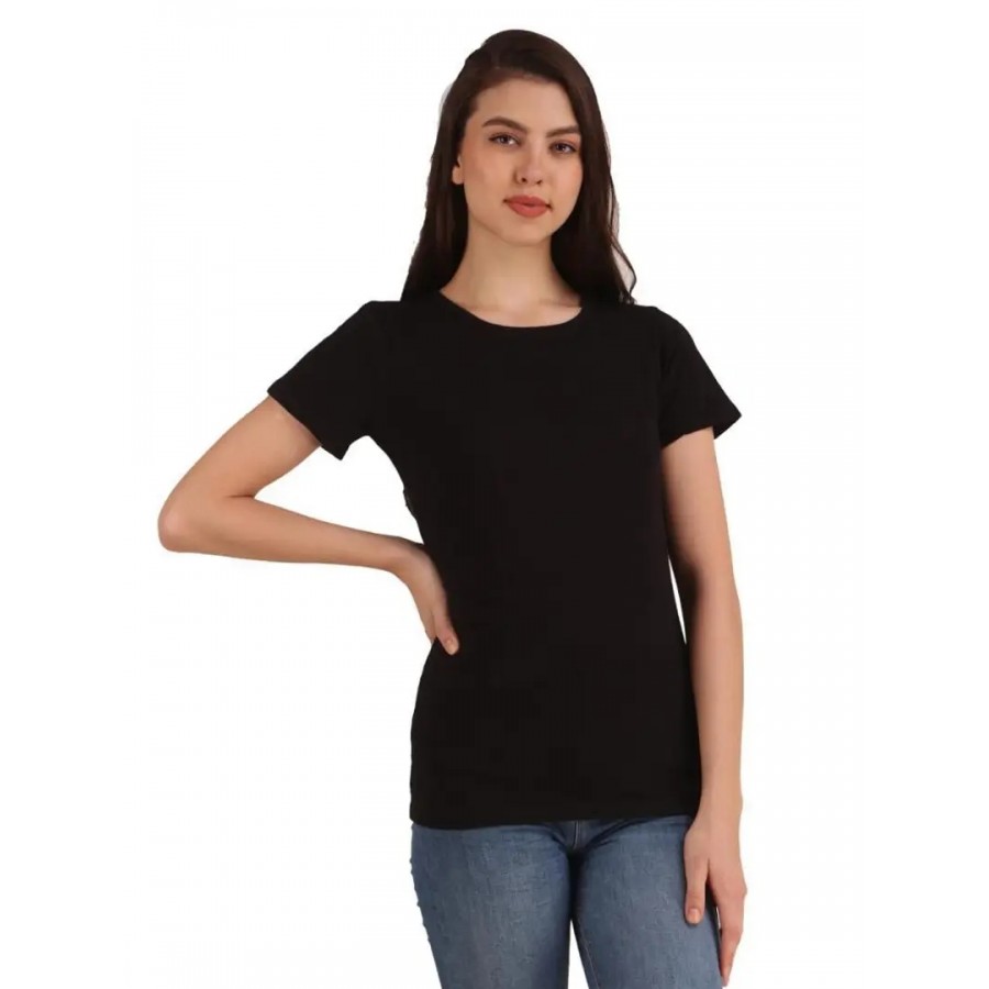 Classy Cotton Solid Tshirt For Women