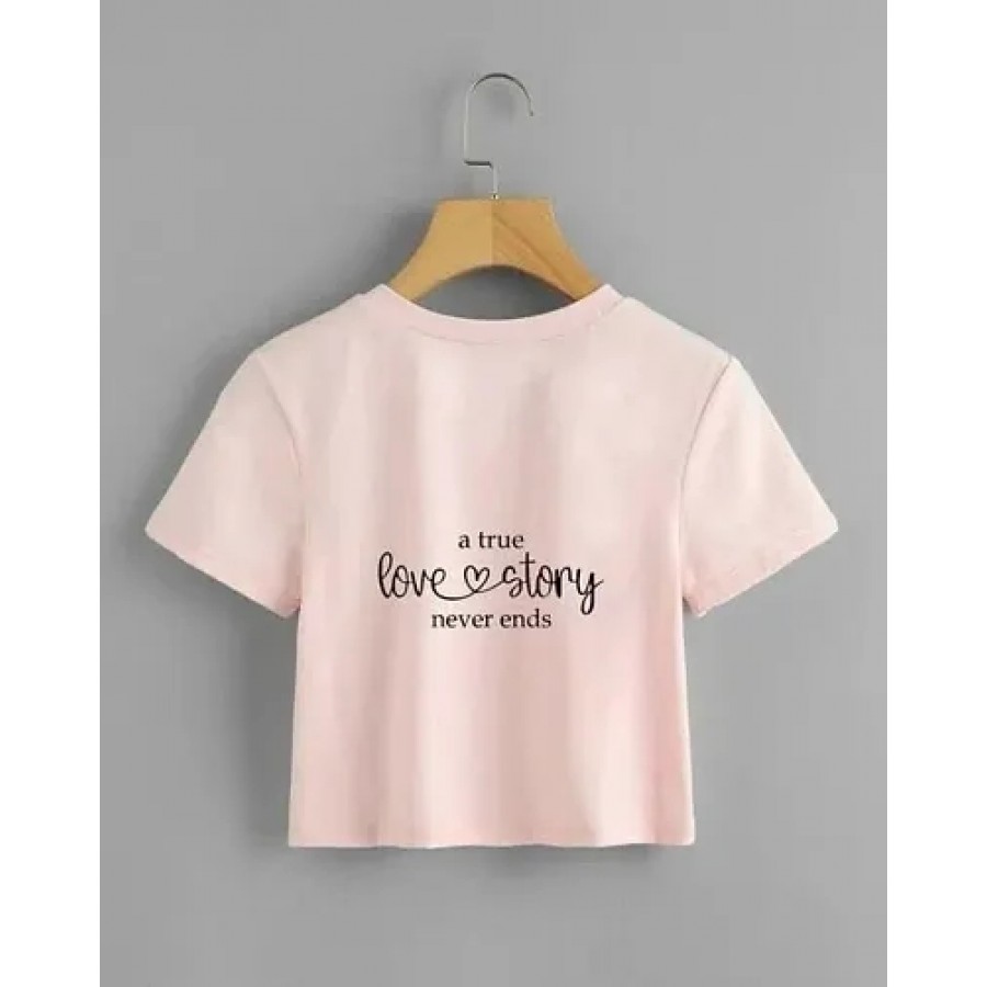 Crop Top For women Half Sleeve Pure Cotton High Quality Fabric