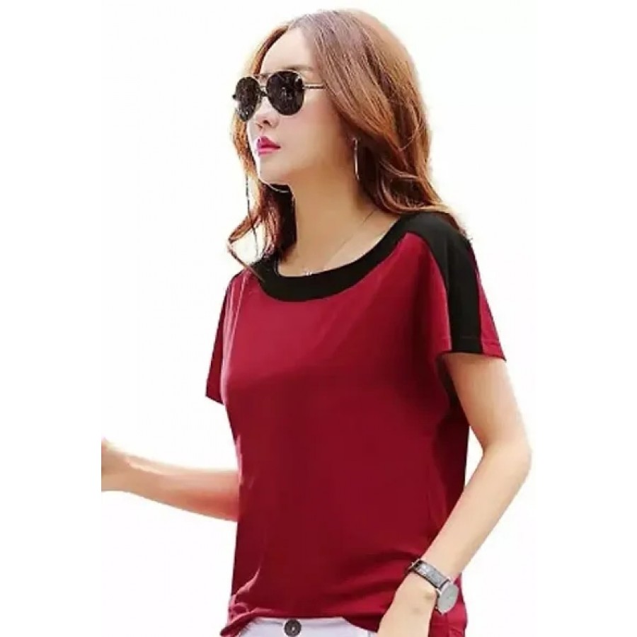 Elegant  Lycra  Tshirt For Women