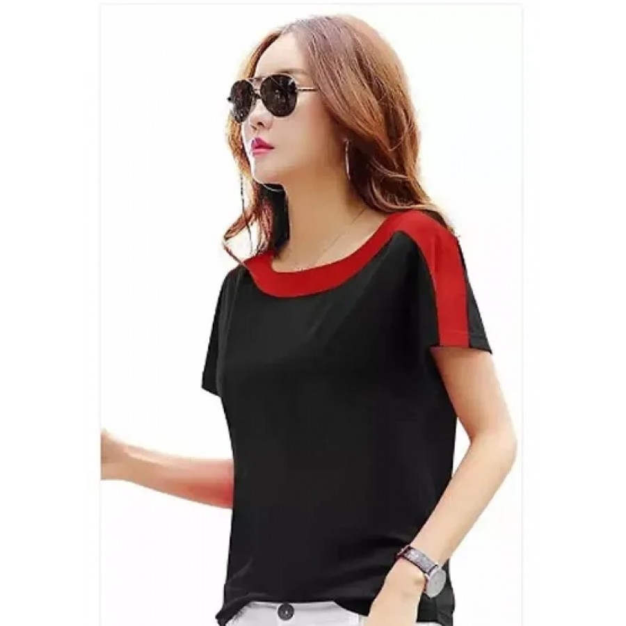 Elegant  Lycra  Tshirt For Women