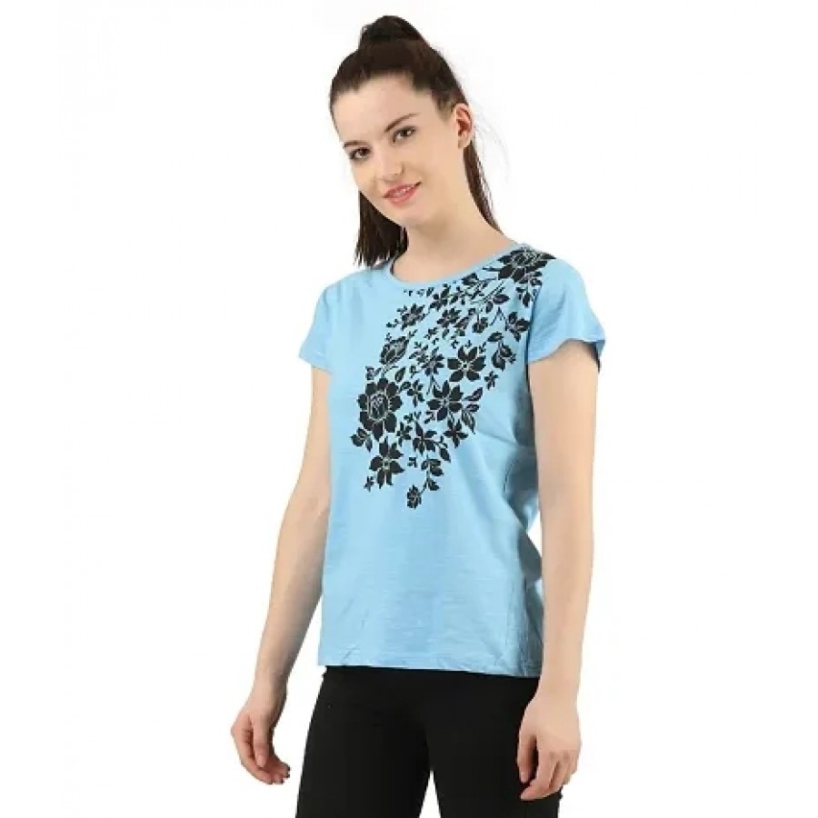 FASHION FLOWER DESIGNED T SHIRT