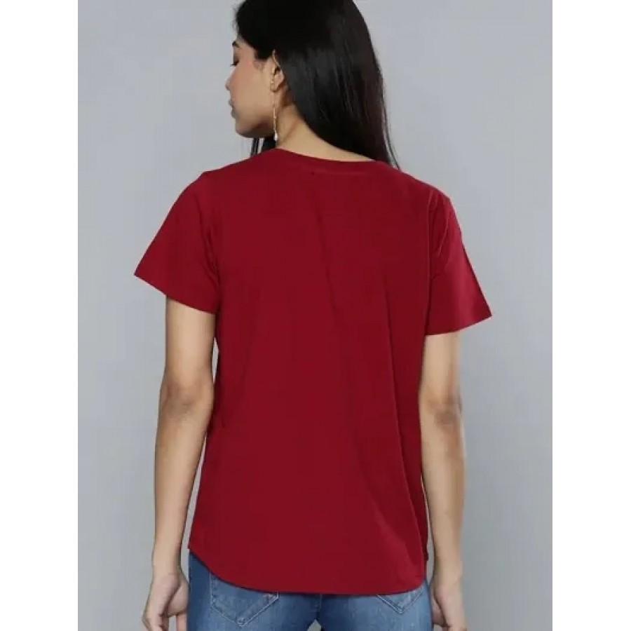 Fancy Glamorous Women's plain T-shirt