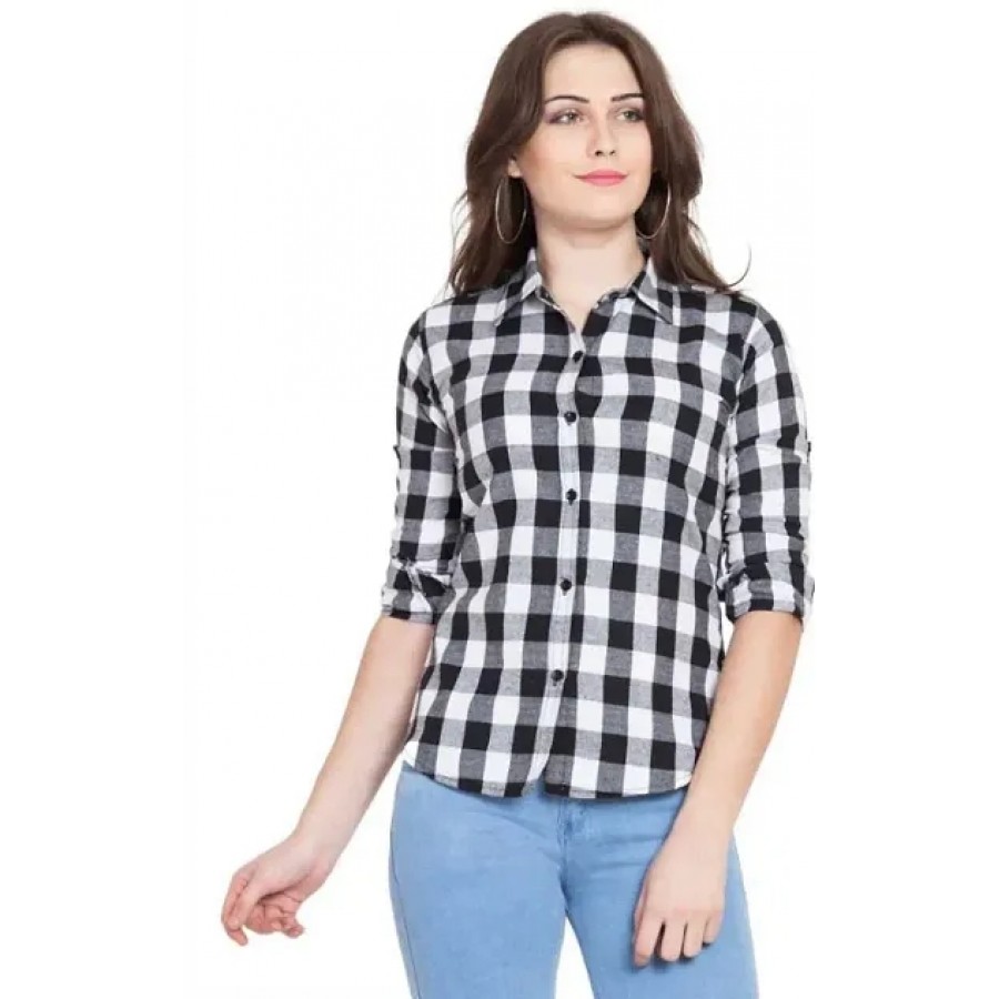 Full Sleeve Cotton Checkered Shirt