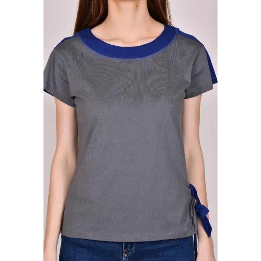 Short Sleeve Round Neck Regular Women Top