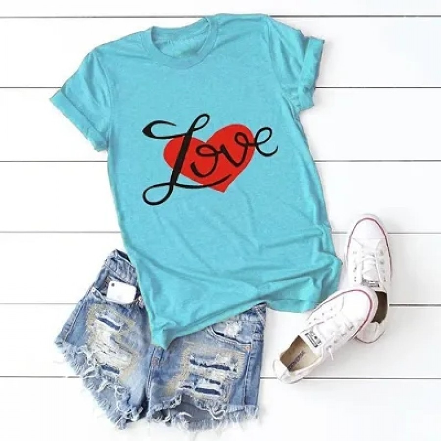 Stylish Cotton Blue T-Shirt