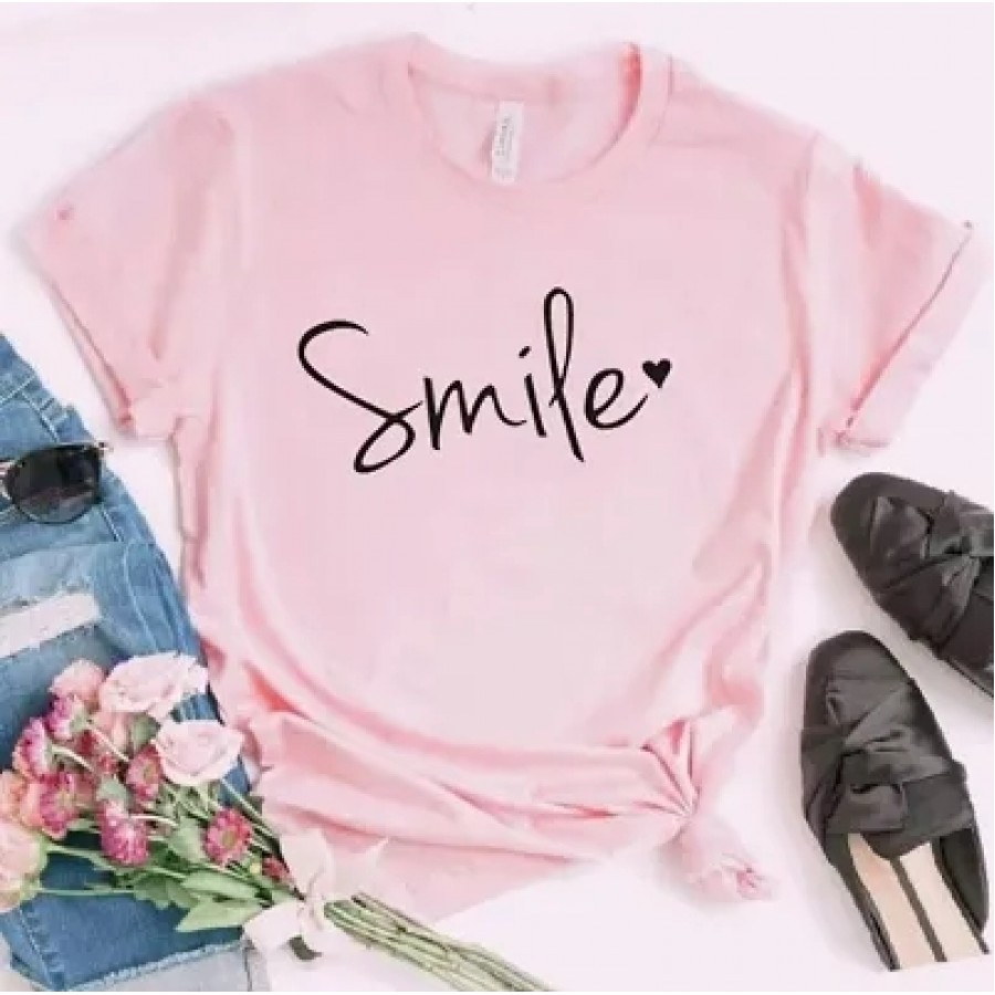 Stylish Cotton Pink T-Shirt