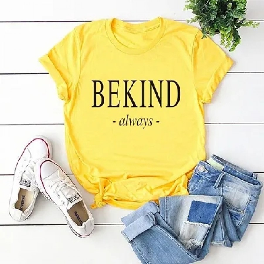 Stylish Cotton Yellow T-Shirt