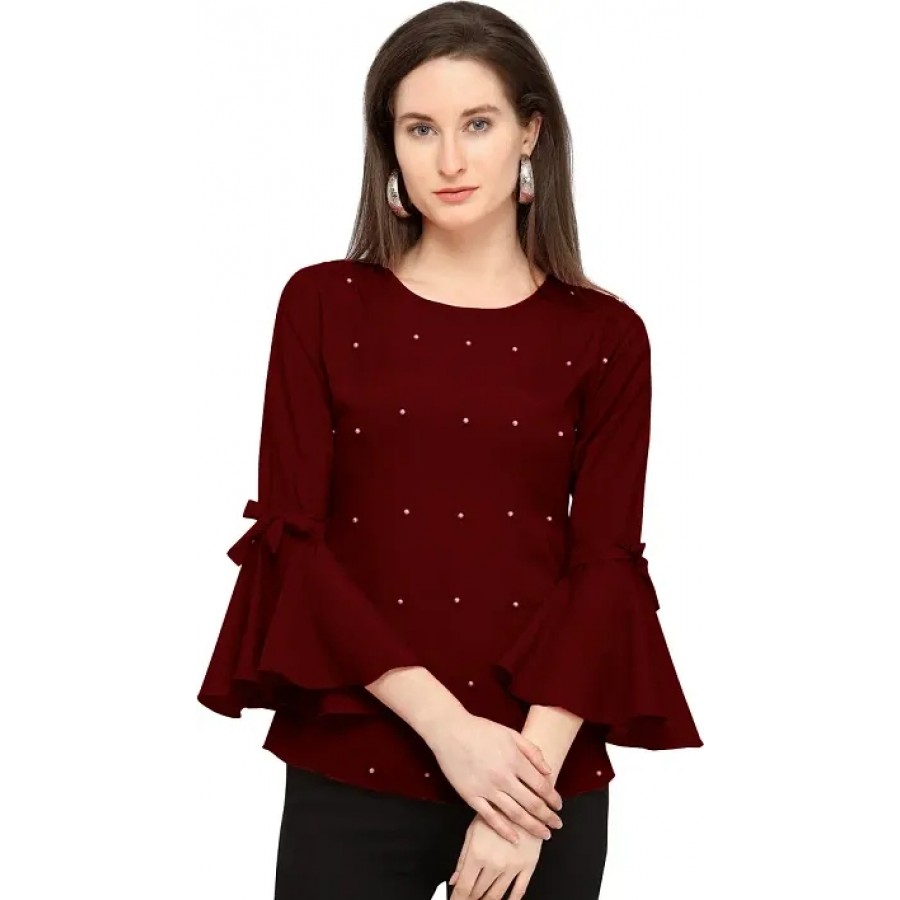 Stylish Fancy Designer Crepe Top For Women