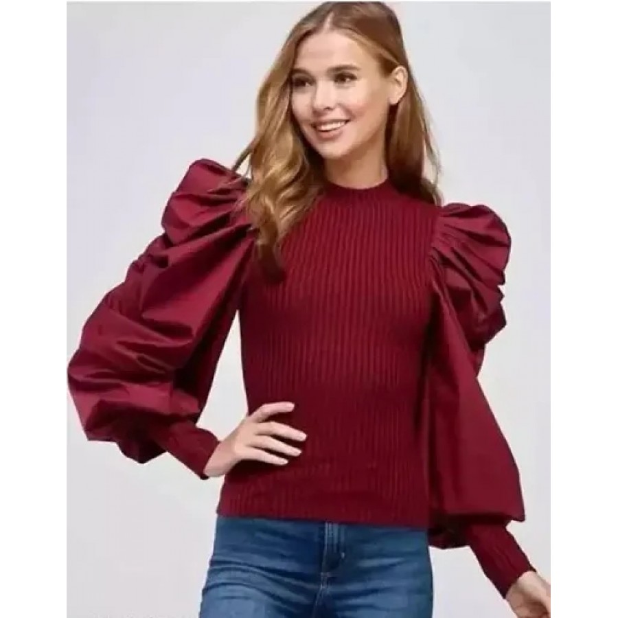 Stylish Women Lycra Casual Top