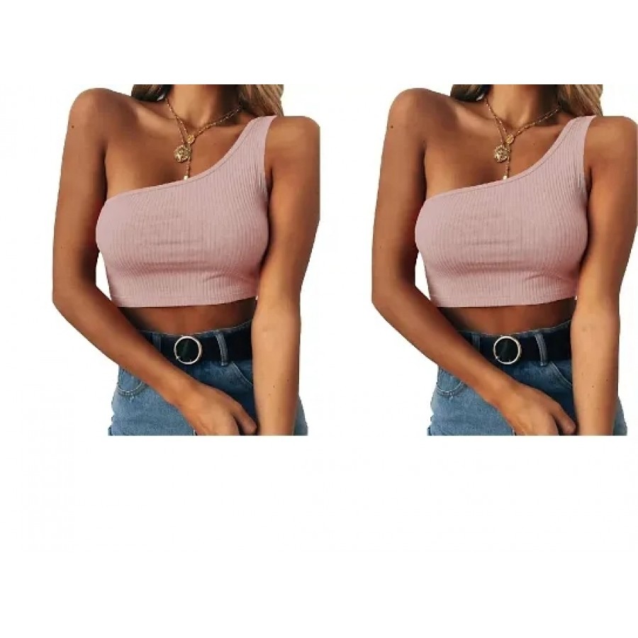 THE BLAZZE Women's Sleeveless Crop Tops Sexy Strappy Tees