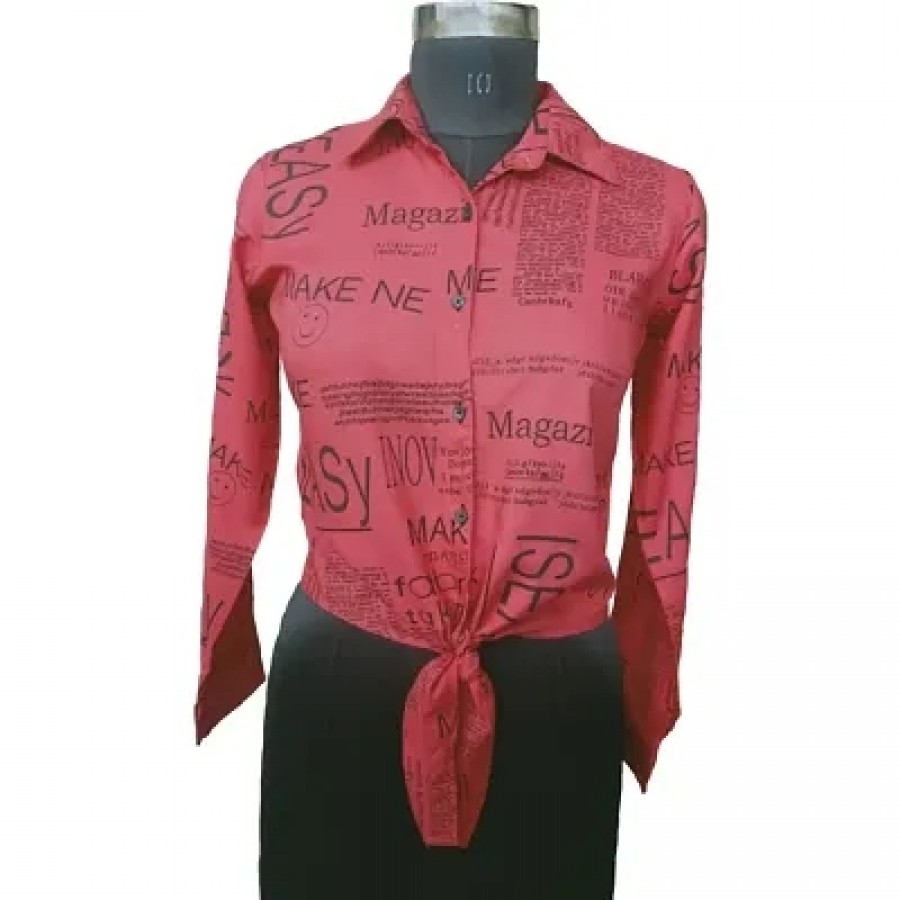 Trendy Women's Paper print Shirts