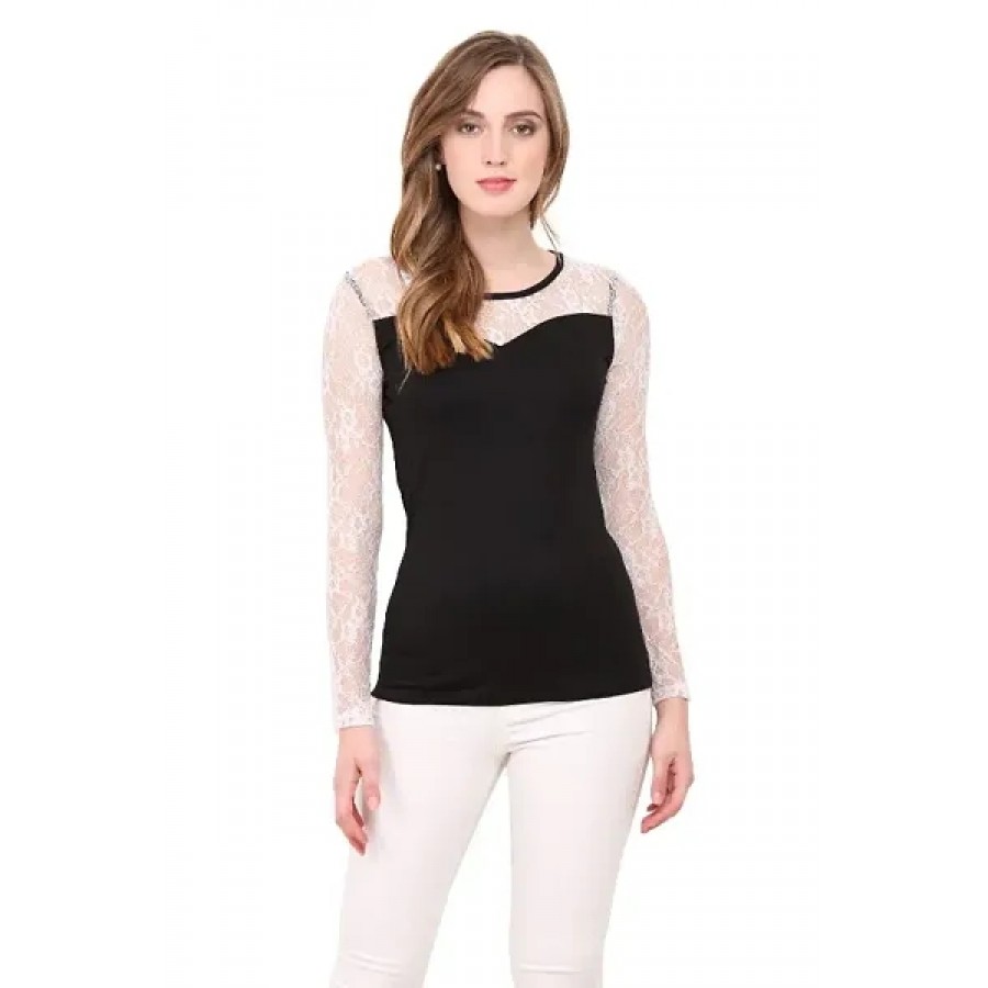 Women Cotton Lycra full sleeve top