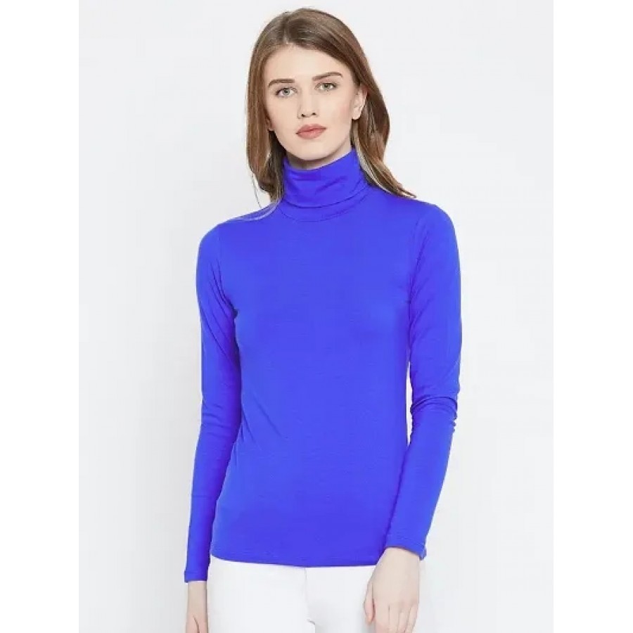 Women High-neck Full Sleeve Top