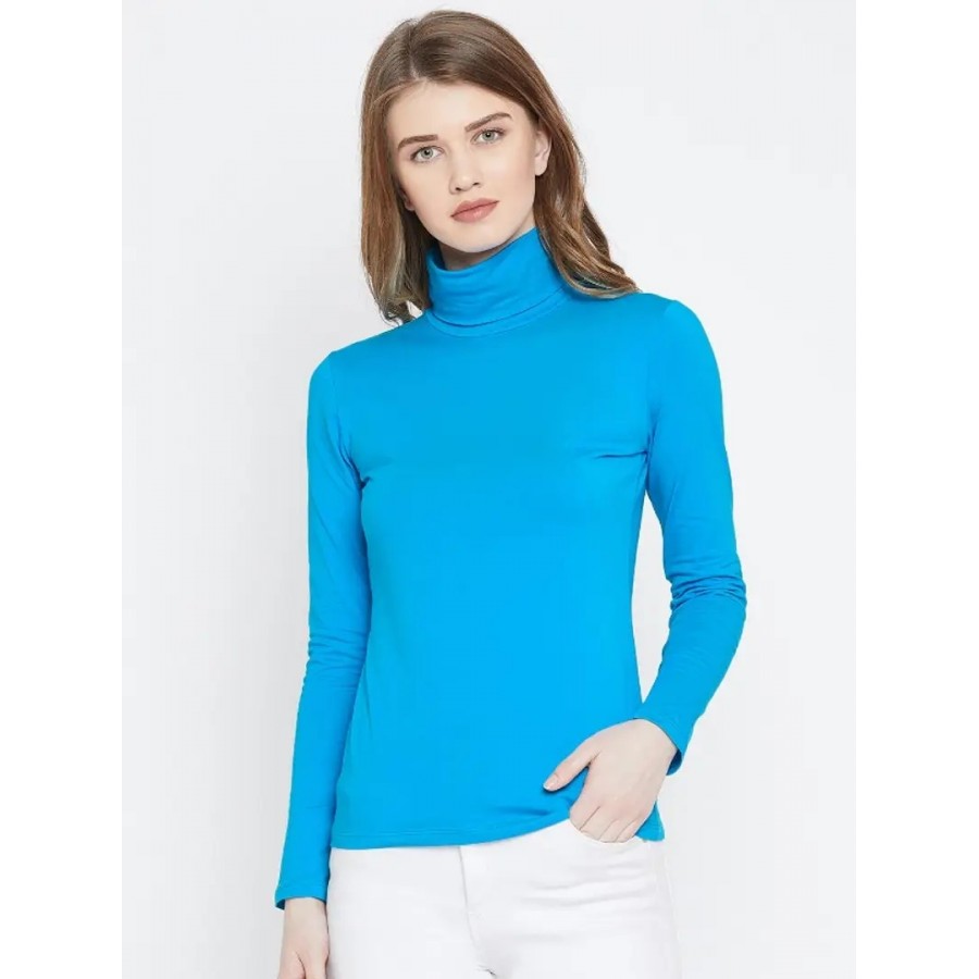 Women High-neck Full Sleeve Top