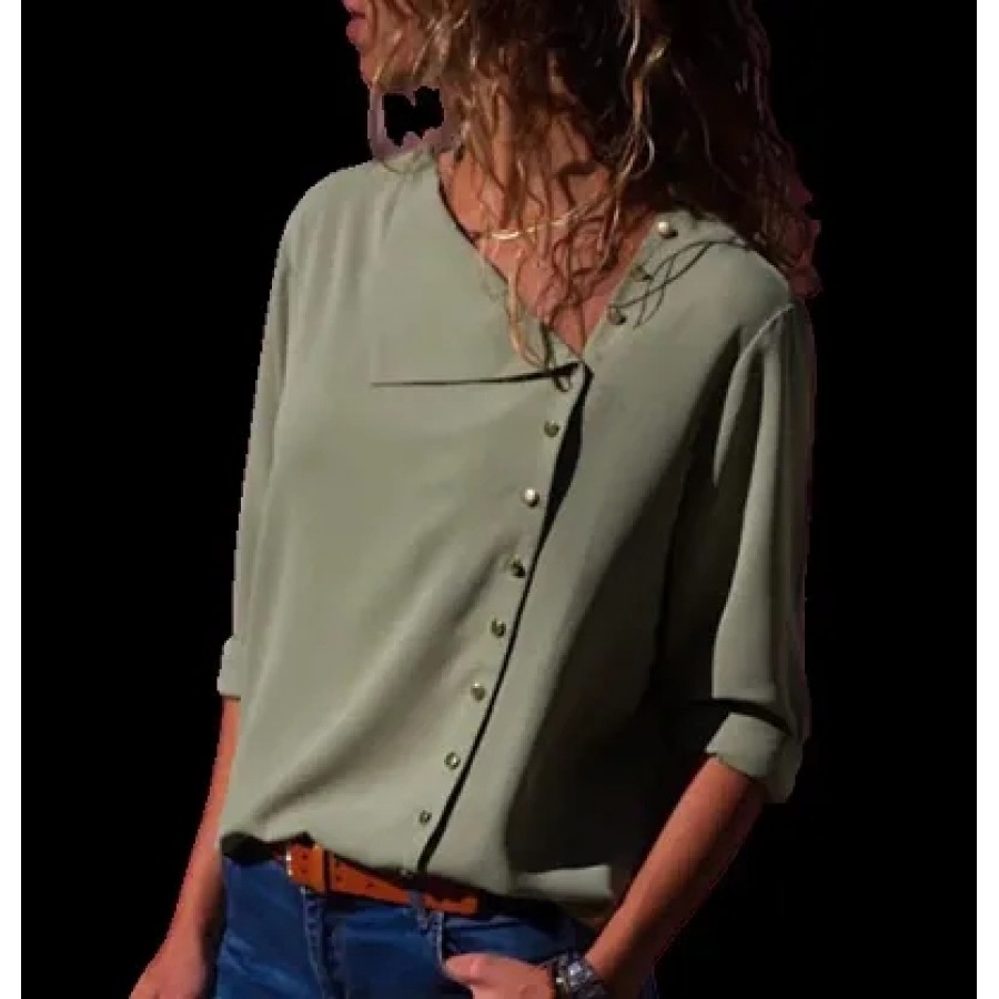 Womens Crepe Casual Full Sleeves Top