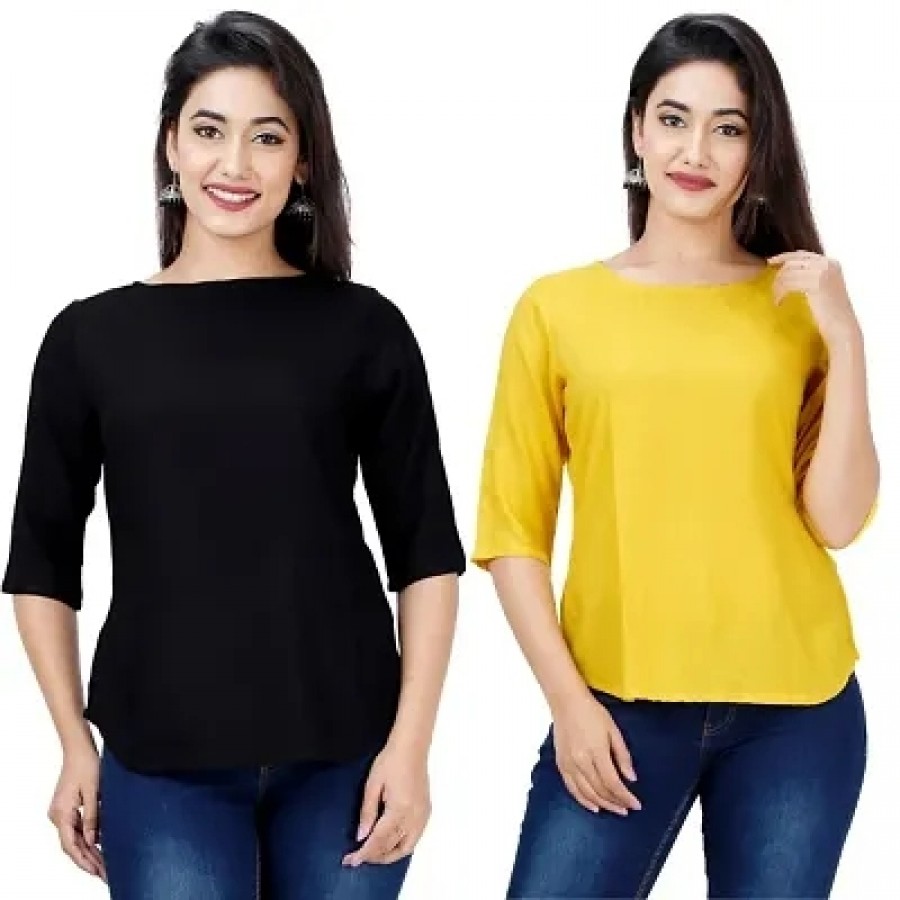 Women's Rayon Tops (Pack Of 2)