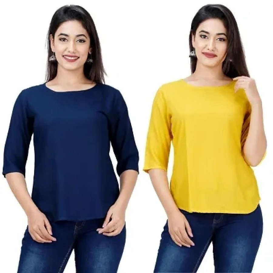 Women's Rayon Tops (Pack Of 2)