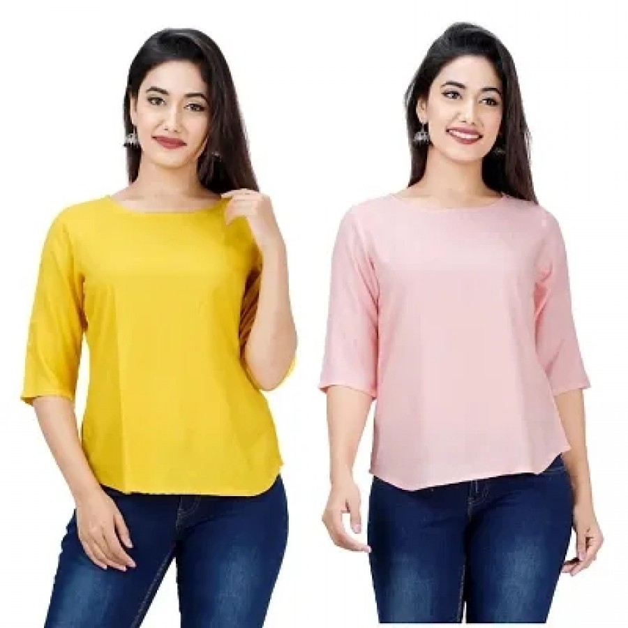 Women's Rayon Tops (Pack Of 2)