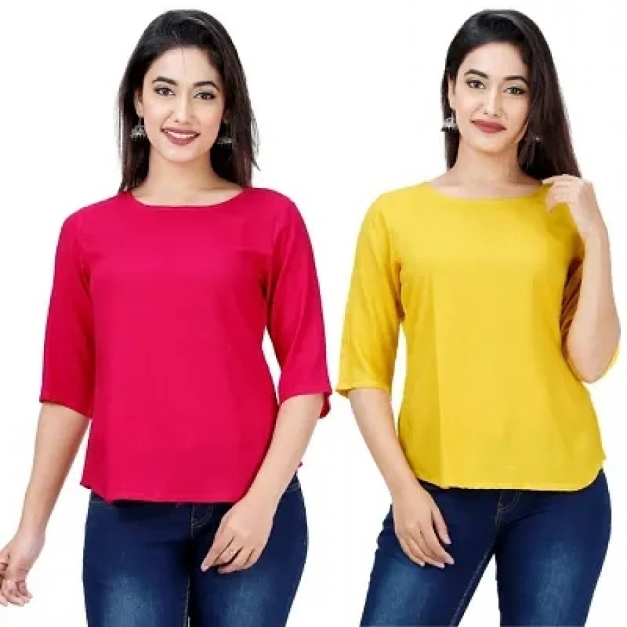 Women's Rayon Tops (Pack Of 2)