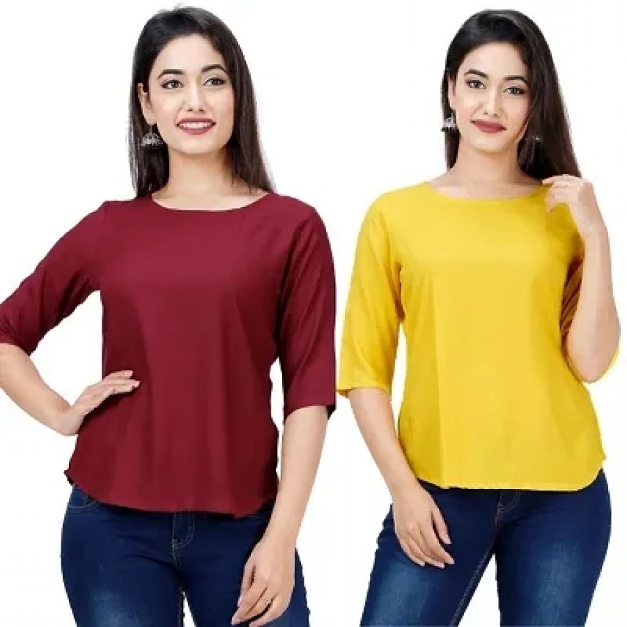 Women's Rayon Tops (Pack Of 2)