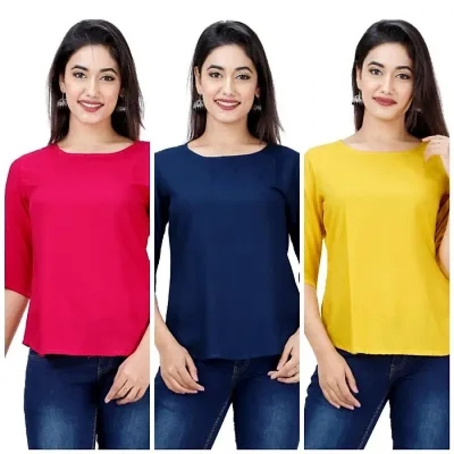 Women';s Rayon Tops (Pack of 3)