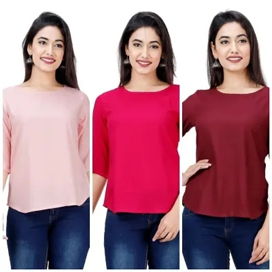 Women';s Rayon Tops (Pack of 3)