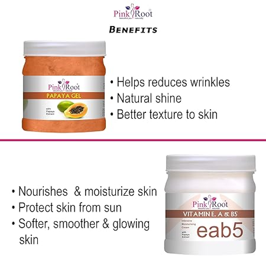 Papaya Gel 500gm & Vitamin Cream 500gm