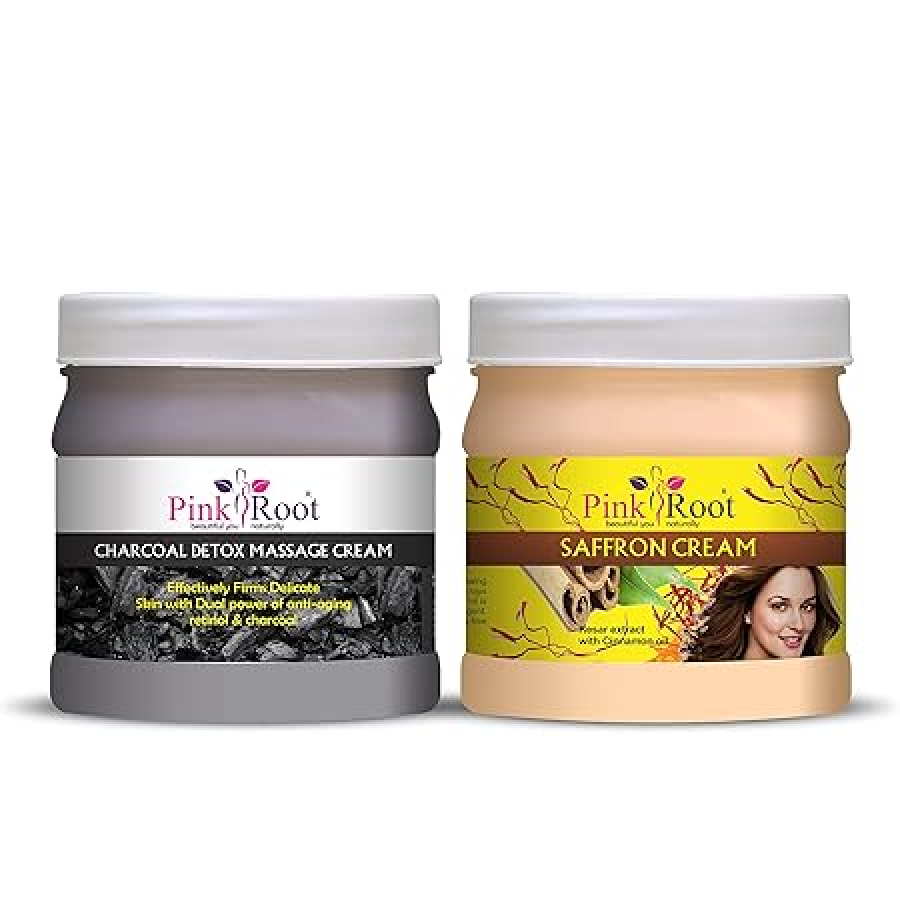 Charcoal Cream 500gm & Saffron Cream 500gm